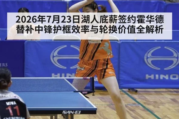 2026年7月23日湖人底薪签约霍华德 替补中锋护框效率与轮换价值全解析